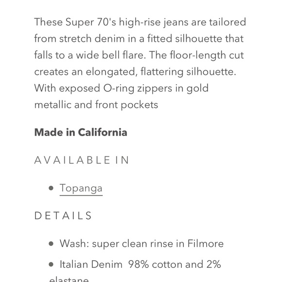 Stone Immaculate simone high waisted bells in filmore
NWT - Picture 7 of 8